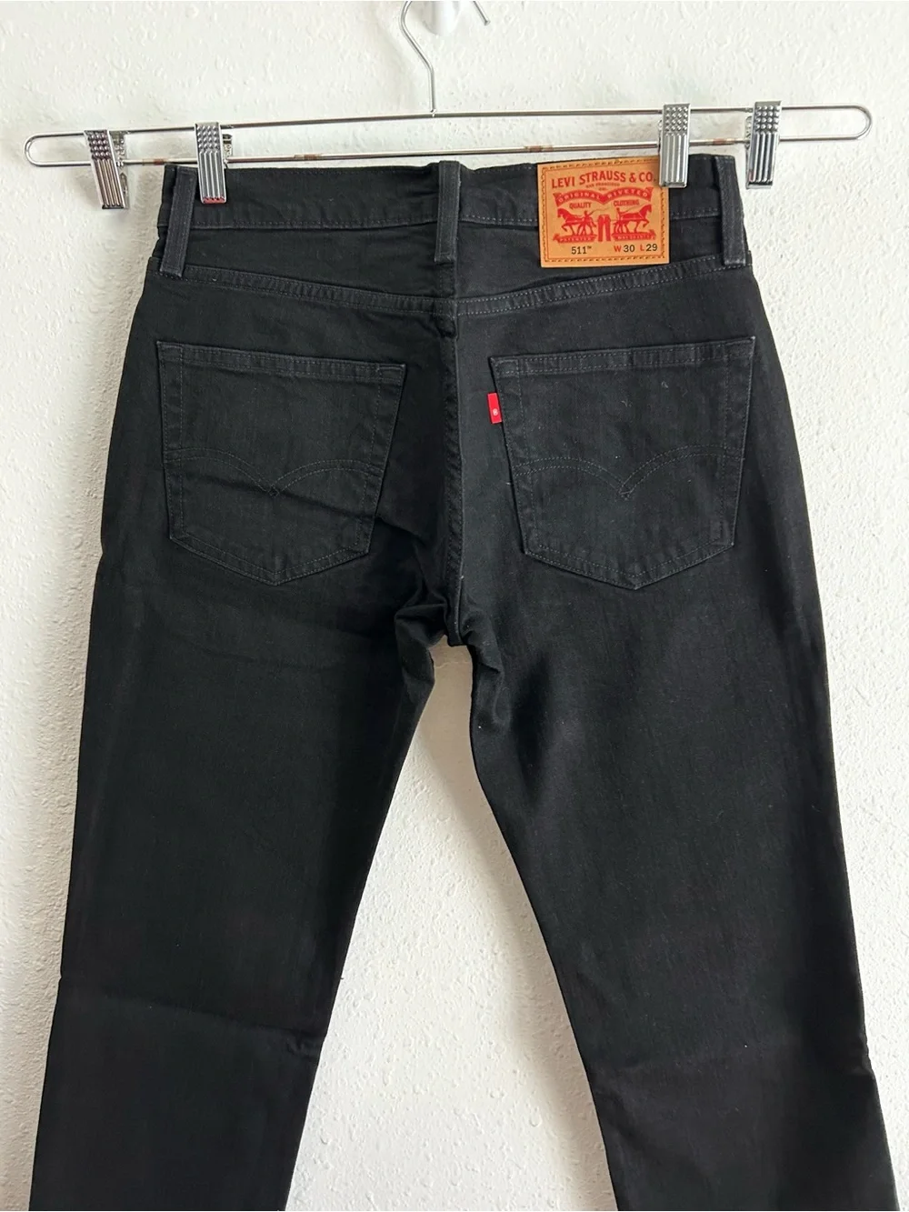 Levi's 511 Slim Jeans Men's Size 30x29 Black Denim Stretch Classic